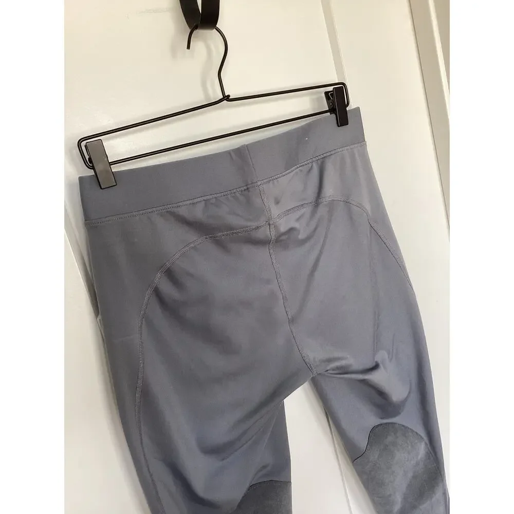 Kerrits Gray XL Flow Rise Knee Patch Lightweight Riding Tights‎ equestrian